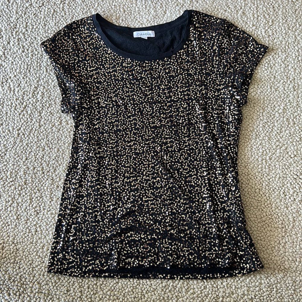 Calvin Klein sequin tee